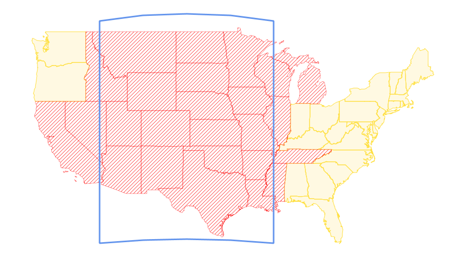 states outside exclude
