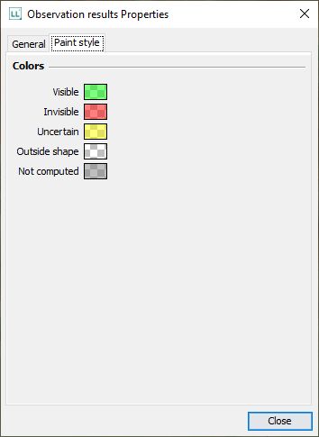 observation results properties