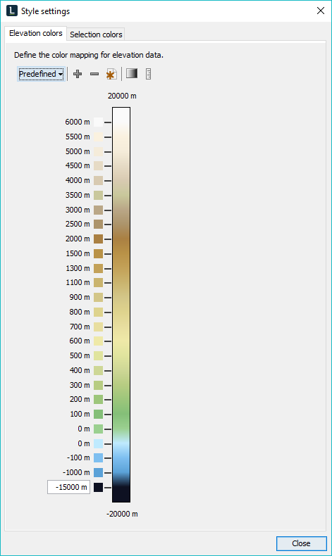 stylesettings elevationtab