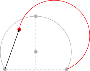 Moving the start point of the arc-by-bulge.