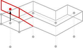 Editing a 3D point of a LLH buffer object.